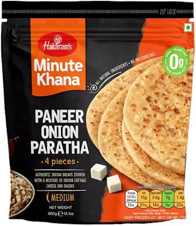 Haldiram's Paneer Onion Paratha 400g